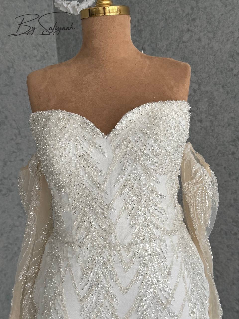 Off the Shoulder Wedding Dress