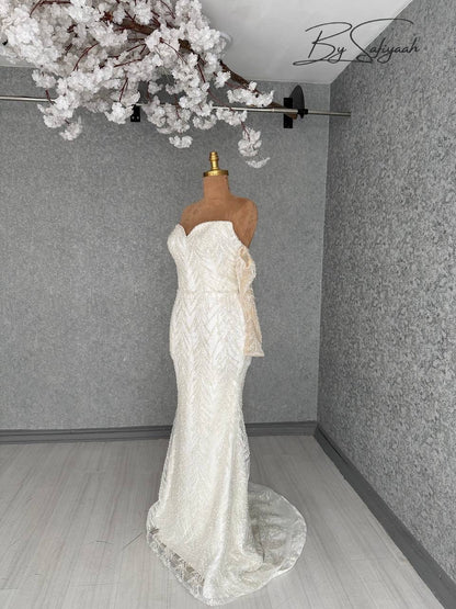 Off the Shoulder Wedding Dress