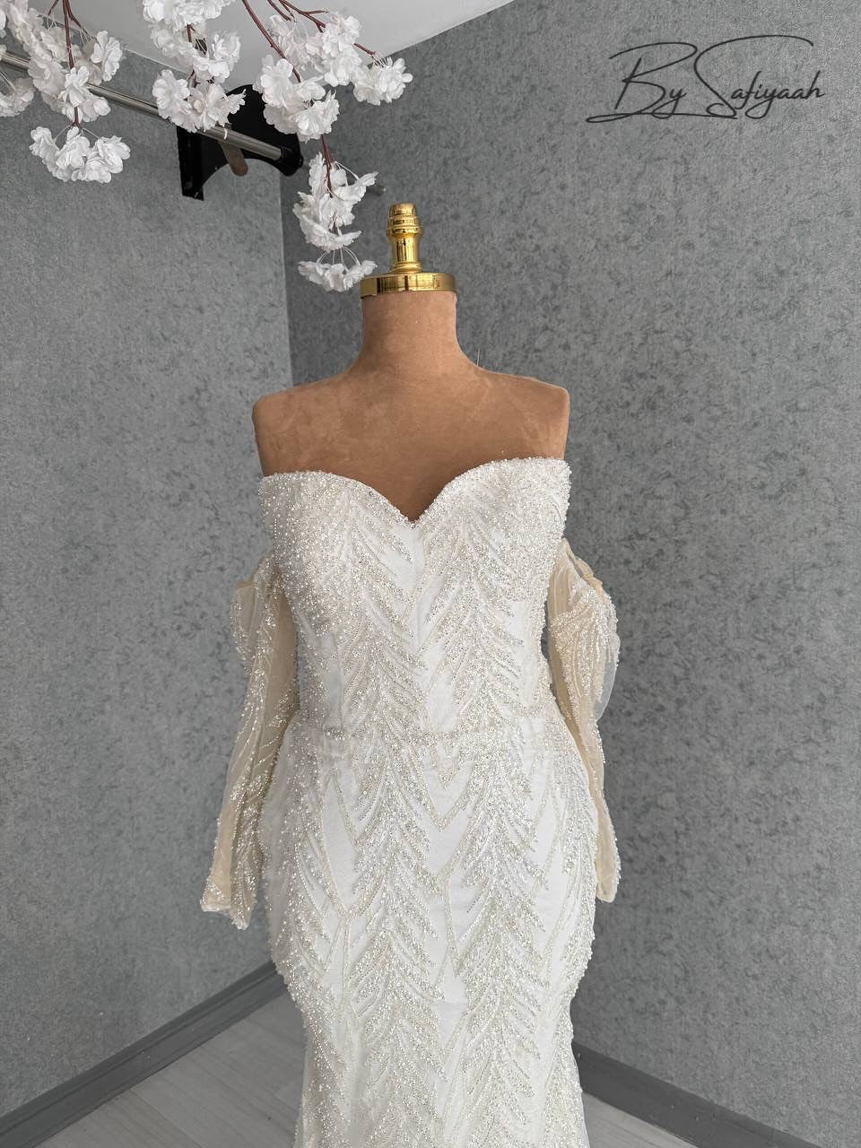 Off the Shoulder Wedding Dress